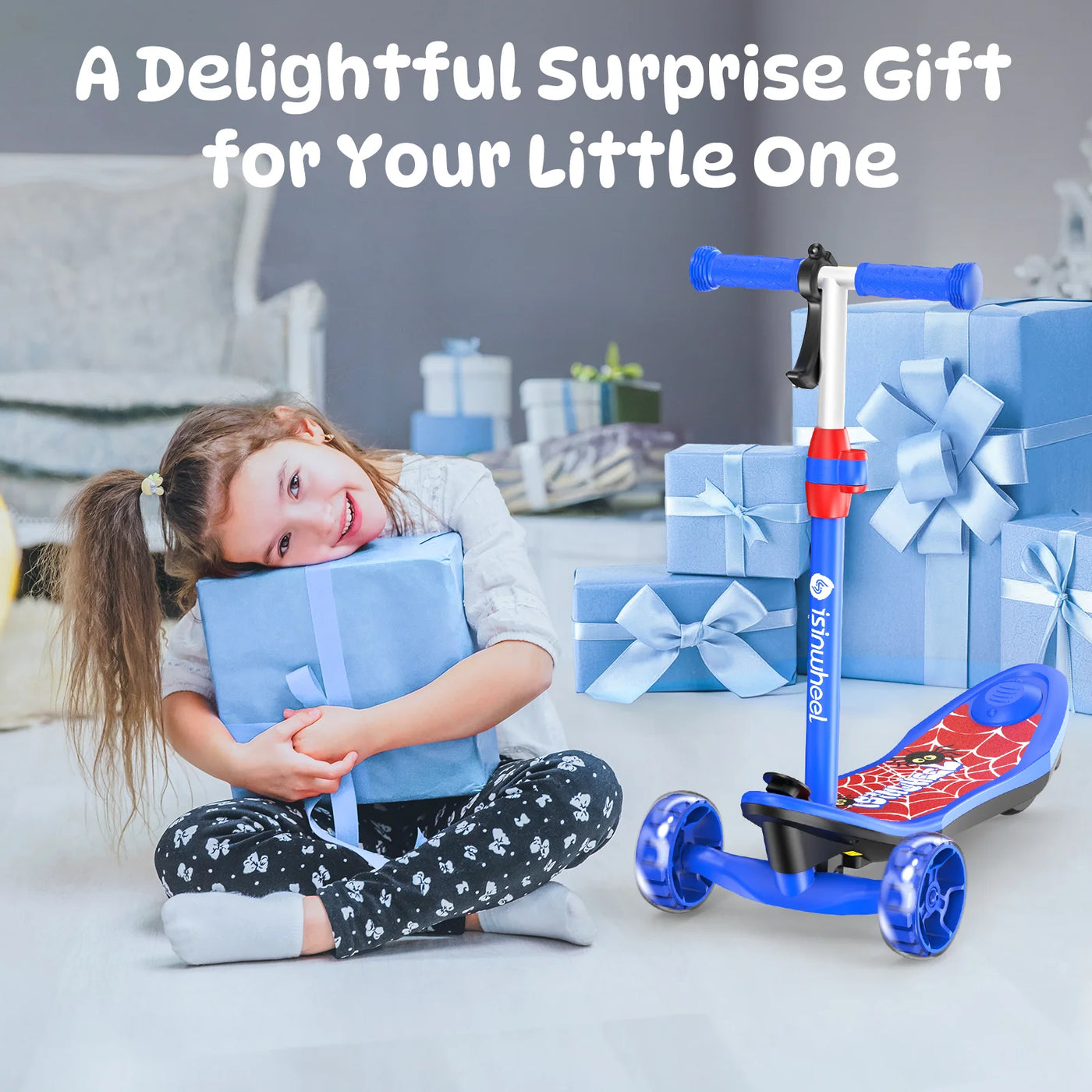 isinwheel MiniSpider 2-in-1 Electric Scooter for Kids