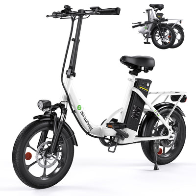 isinwheel U4 Foldable Step-thru Electric Bike 500w 55Miles Range