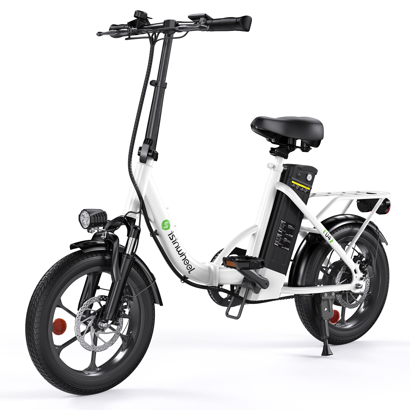 isinwheel U4 Foldable Step-thru Electric Bike 500w 55Miles Range