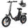 isinwheel U4 Foldable Step-thru Electric Bike 500w 55Miles Range