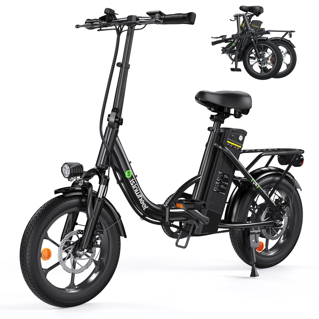isinwheel U4 Foldable Step-thru Electric Bike 500W 88KM Range