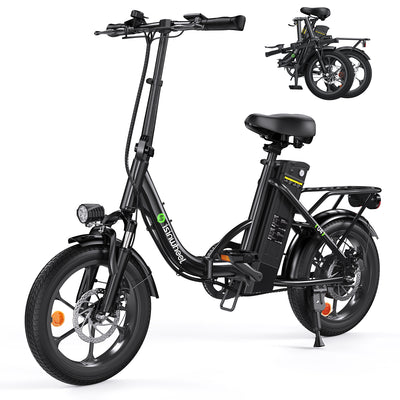 isinwheel U4 Foldable Step-thru Electric Bike 500w 55Miles Range