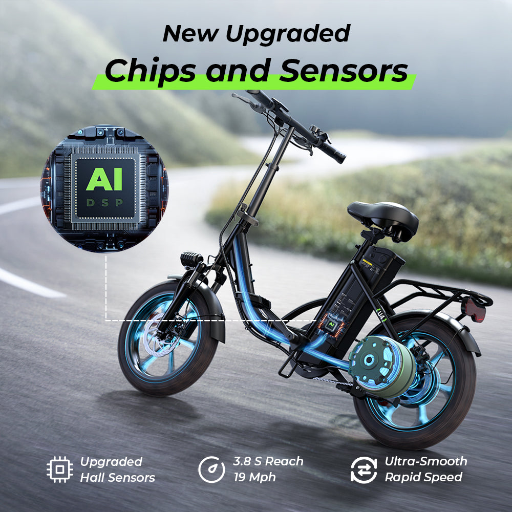 opvouwbare elektrische mountainbike isinwheel U4 opvouwbare elektrische fiets met opstap, bereik van 500 W