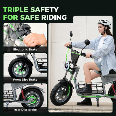 isinwheel® H7Pro Commuting Electric Scooter with Seat