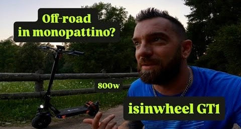 Monopattino elettrico Isinwheel GT1 off-road 800W Prova su strada e sterrato