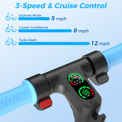 isinwheel S7 Glow Adjustable Kids E-Scooter