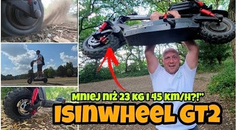 TEST Isinwheel GT2 – 45 km/h za taką cenę?! SZOK! Dobra hulajnoga na start oraz dojazdy do pracy