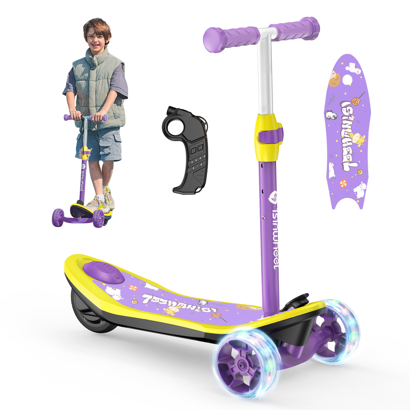 isinwheel MiniSpider 2-in-1 Electric Scooter for Kids