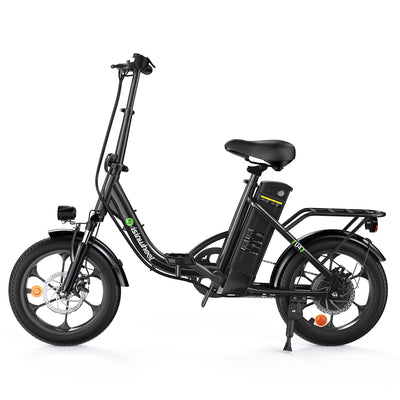 isinwheel U4 Foldable Step-thru Electric Bike 500w 55Miles Range