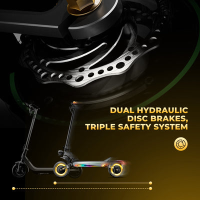 isinwheel® GT4 High-Performance 2400W Dual Motor Electric Scooter