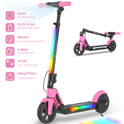 isinwheel S7 Glow Adjustable Kids E-Scooter