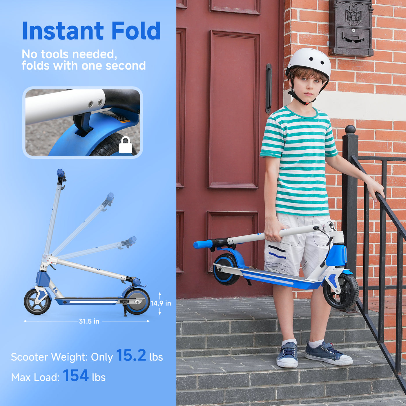 isinwheel S4 Electric Scooter for Kids