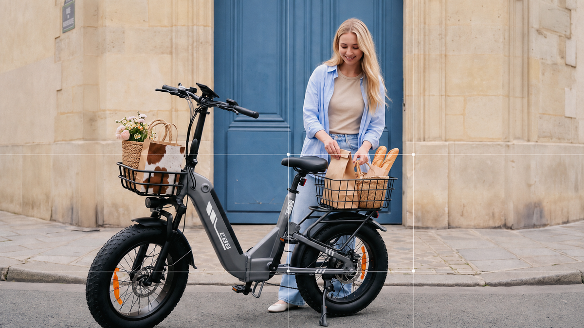 isinwheel EB8 met bagagedrager tot 25 kg