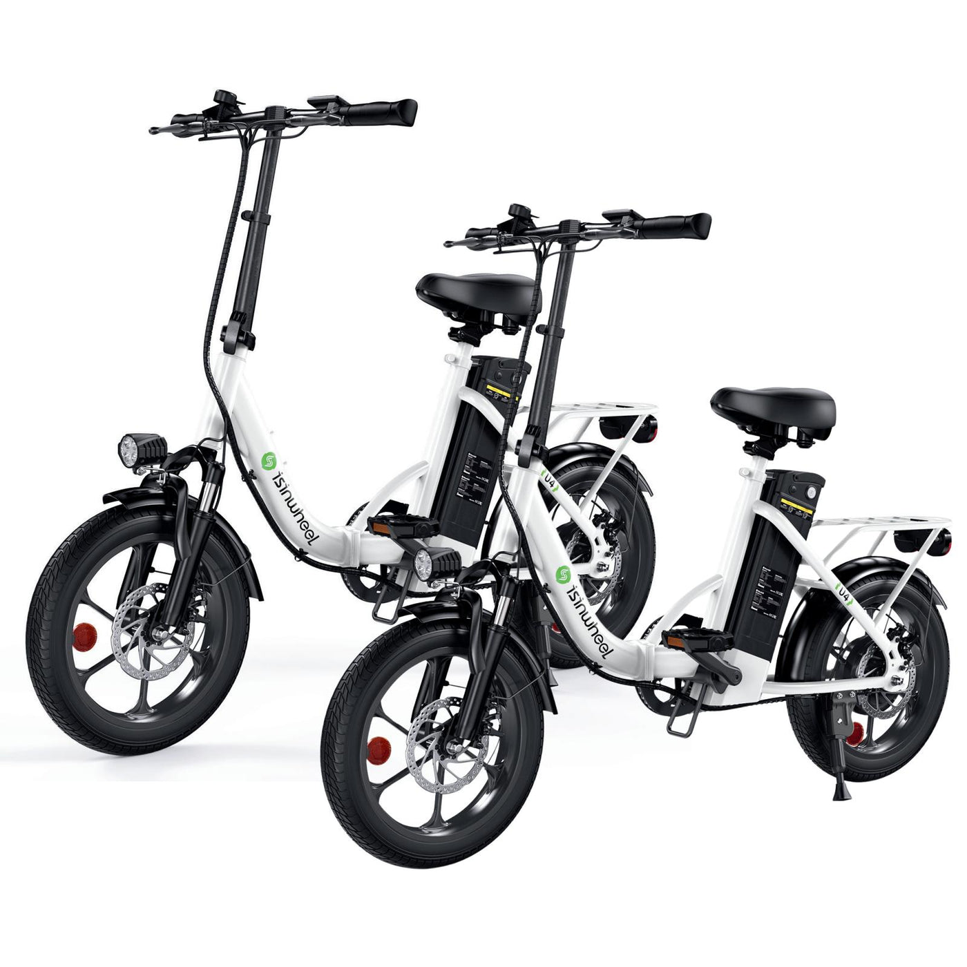 isinwheel U4 Foldable Step-thru Electric Bike 500w 55Miles Range