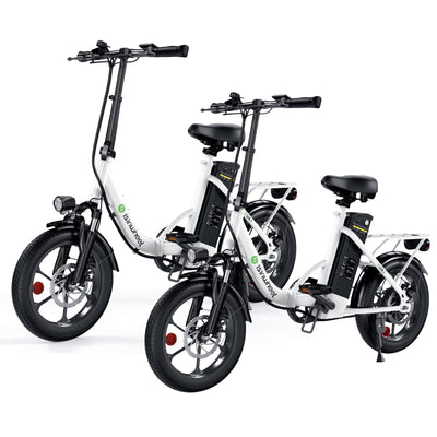 isinwheel U4 Foldable Step-thru Electric Bike 500w 55Miles Range