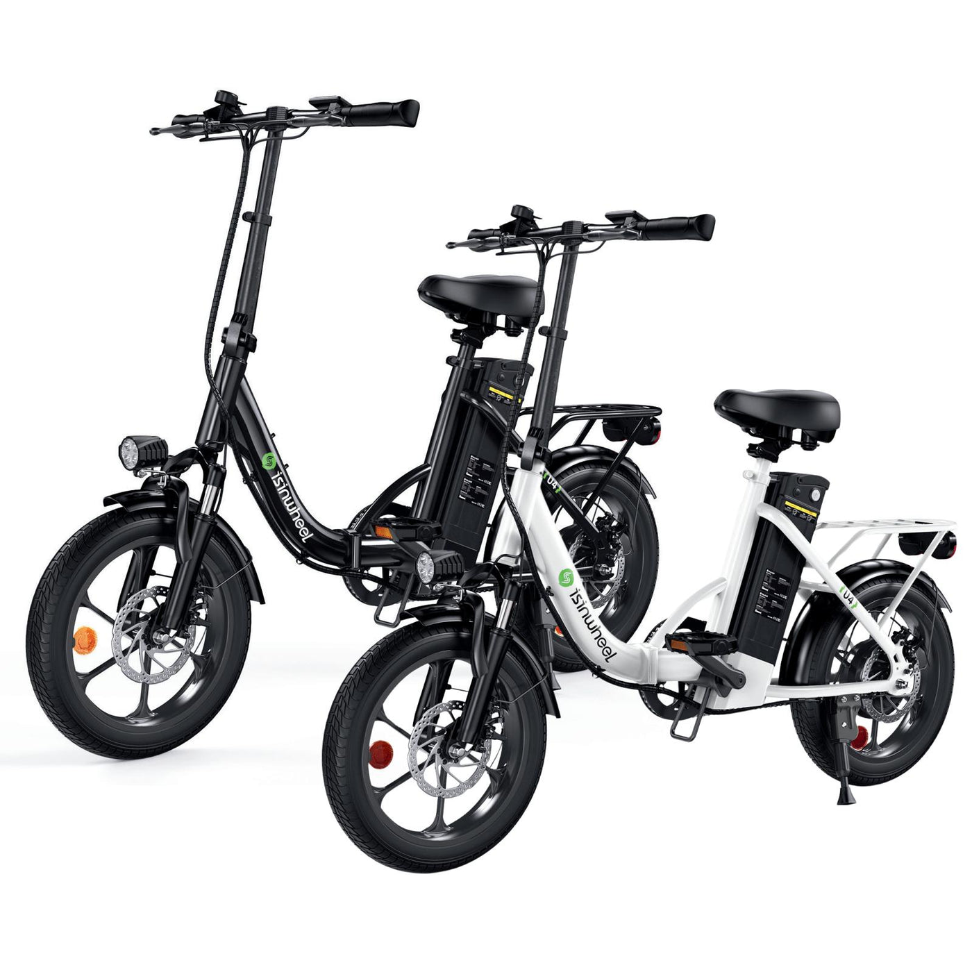 isinwheel U4 Foldable Step-thru Electric Bike 500w 55Miles Range