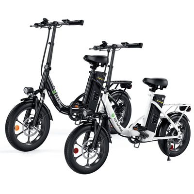 isinwheel U4 Foldable Step-thru Electric Bike 500w 55Miles Range