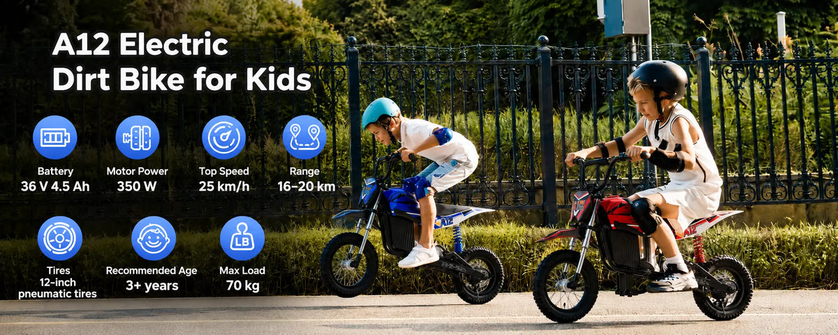 A12 kids electric dirt bike