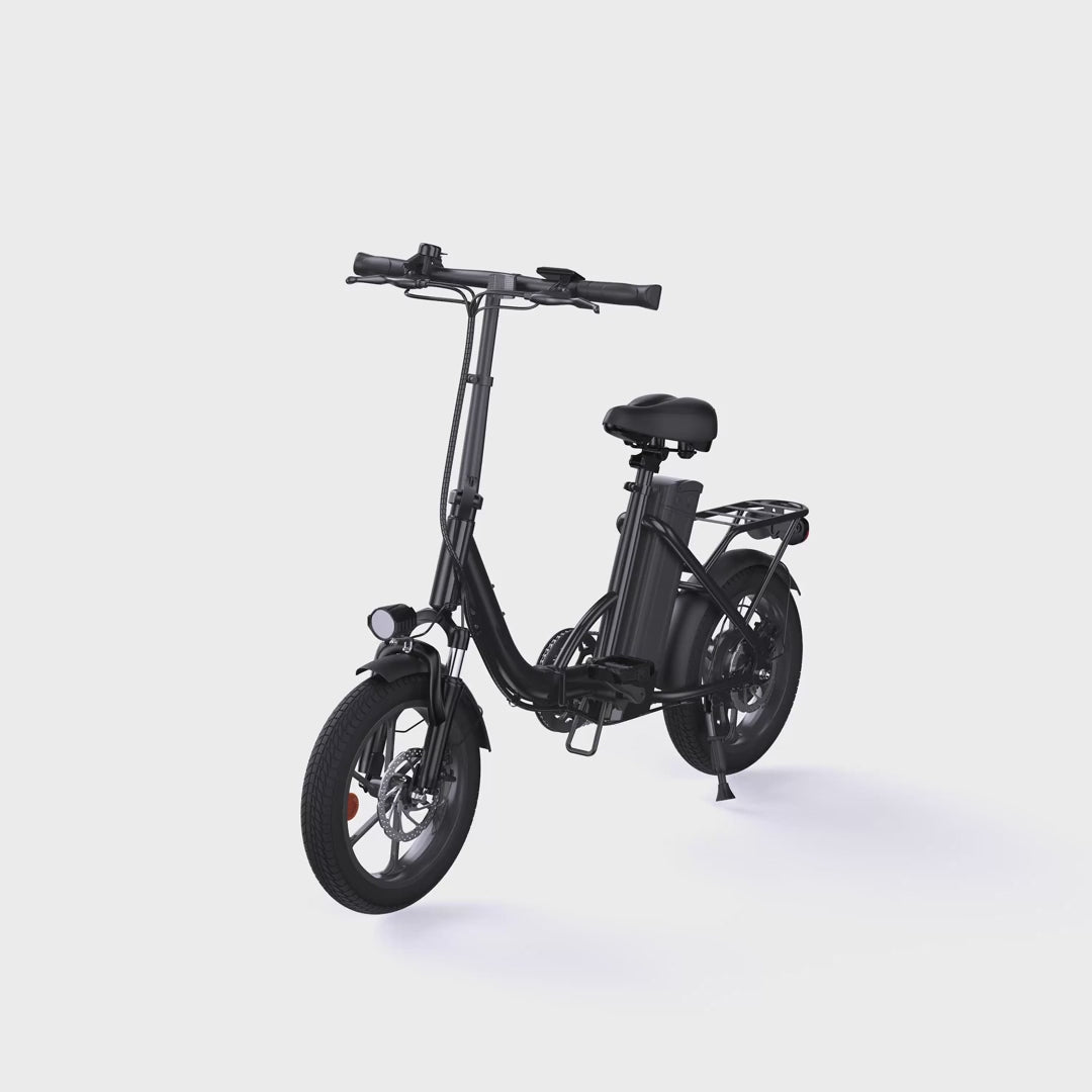 isinwheel U4 Foldable Step-thru Electric Bike 500w 55Miles Range